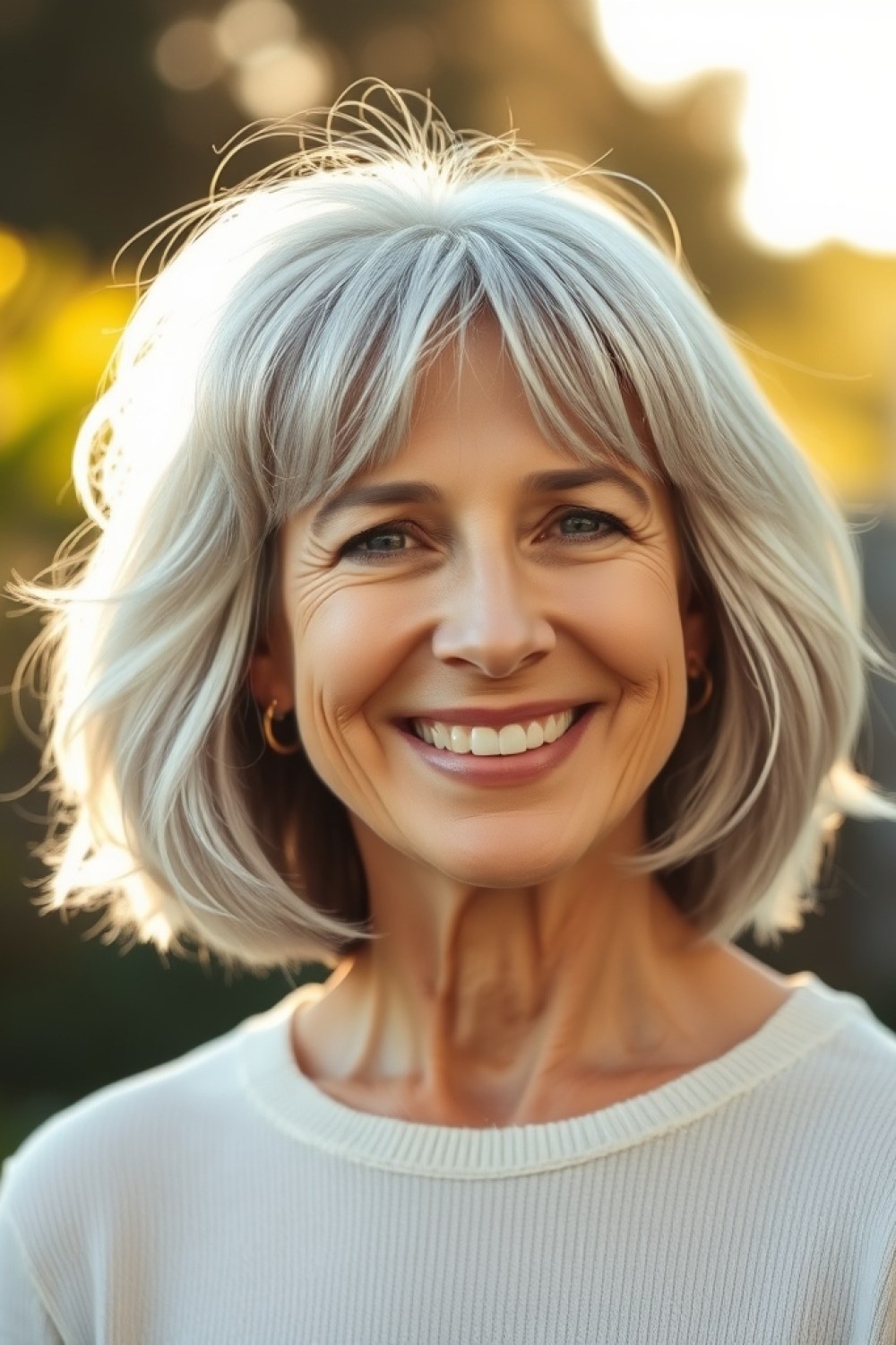 22 Shaggy Bob Hairstyles for Women Over 50 With Thin Fine Hair