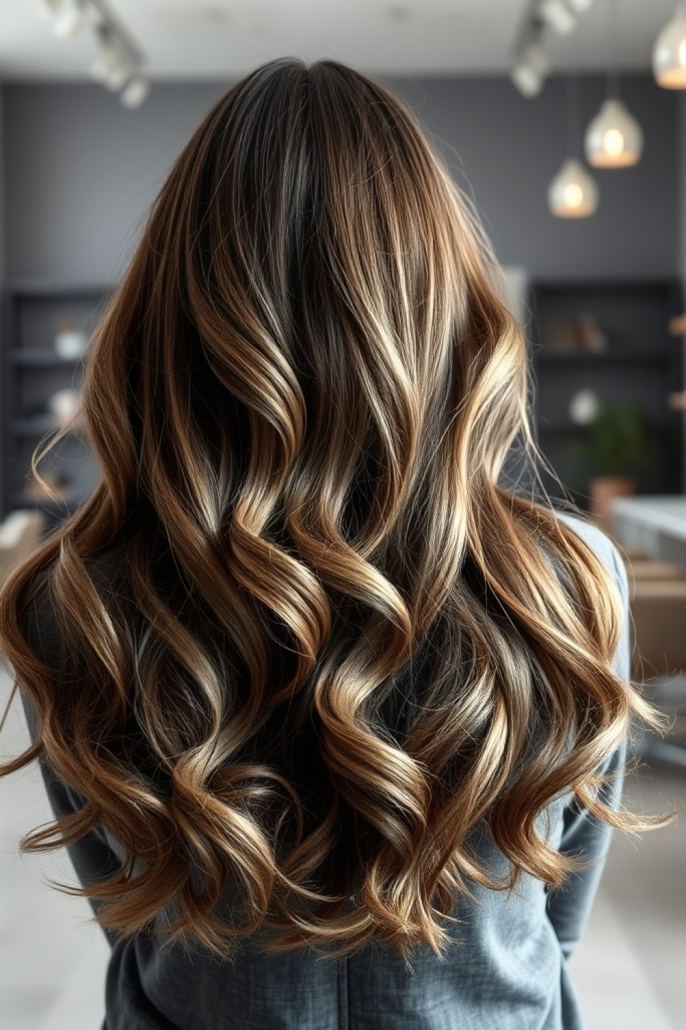 23 Dark Brown Hair With Ash Blonde Balayage: Cool-Toned Color Ideas