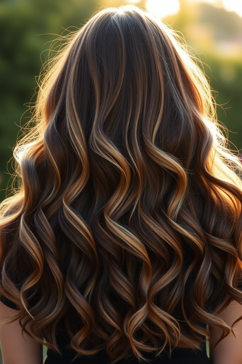 27 Honey Golden Blonde and Caramel Balayage on Dark Brown: Warm Blend Ideas