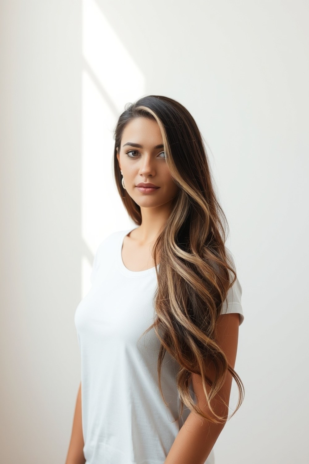 23 Dark Brown Hair With Ash Blonde Balayage: Cool-Toned Color Ideas
