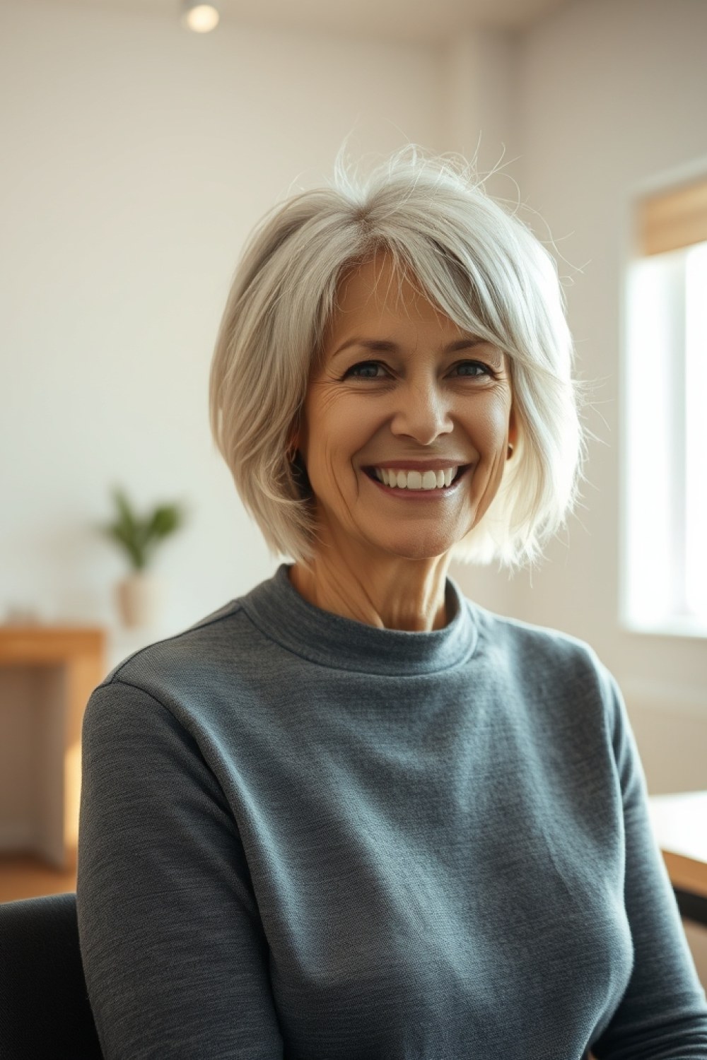 22 Shaggy Bob Hairstyles for Women Over 50 With Thin Fine Hair