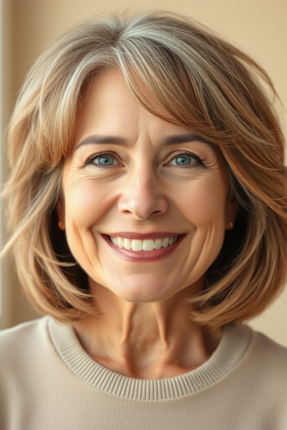 22 Shaggy Bob Hairstyles for Women Over 50 With Thin Fine Hair