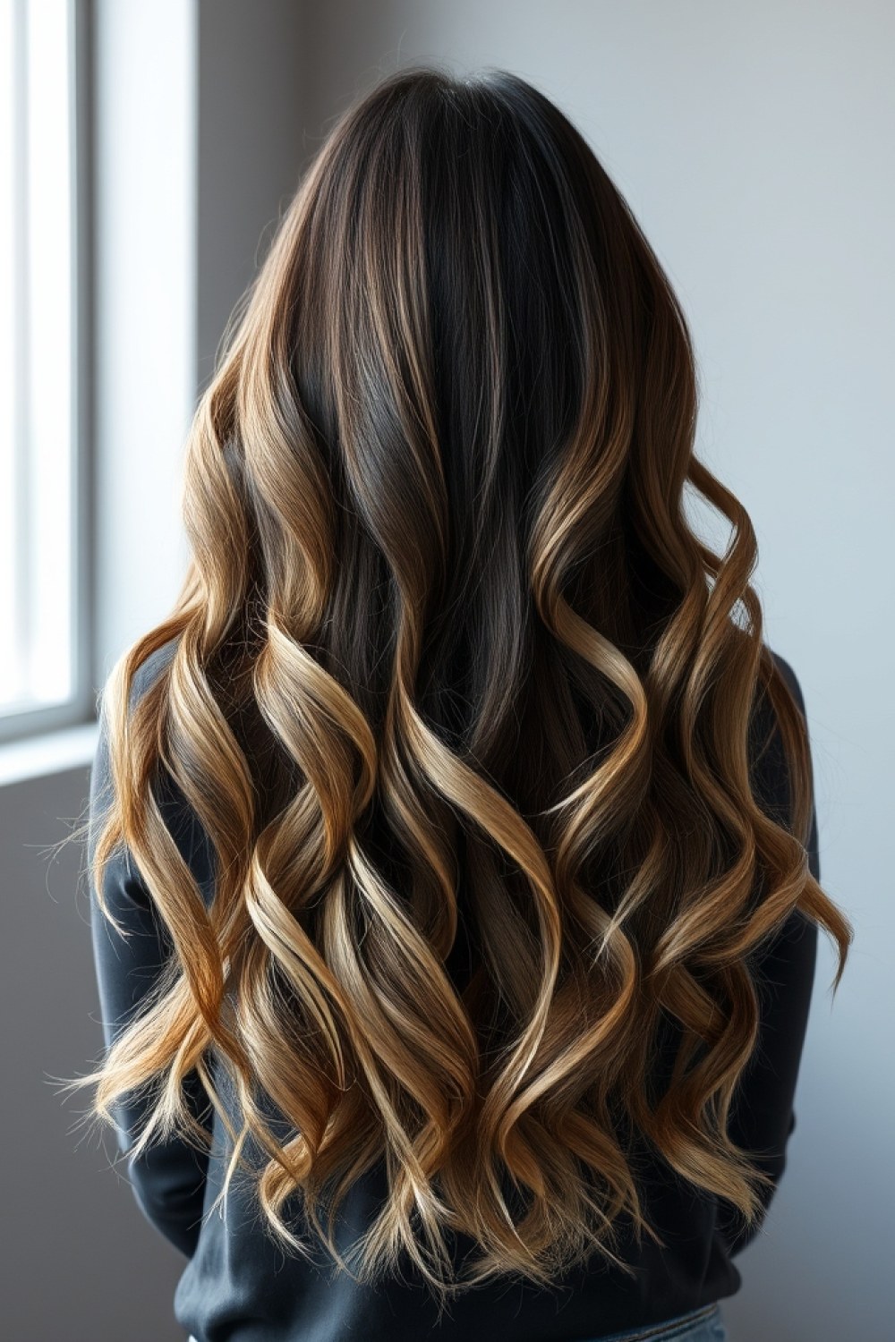 23 Dark Brown Hair With Ash Blonde Balayage: Cool-Toned Color Ideas