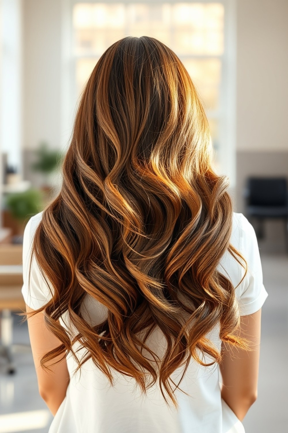 27 Honey Golden Blonde and Caramel Balayage on Dark Brown: Warm Blend Ideas
