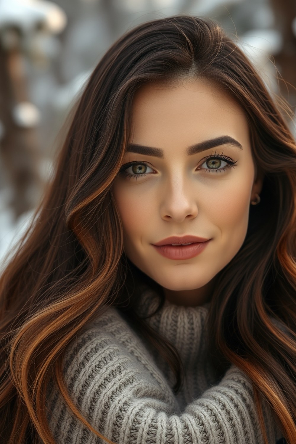 28 Winter Highlights for Brown Hair to Warm Up Your Look