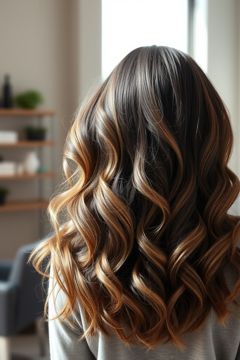 23 Dark Brown Hair With Ash Blonde Balayage: Cool-Toned Color Ideas