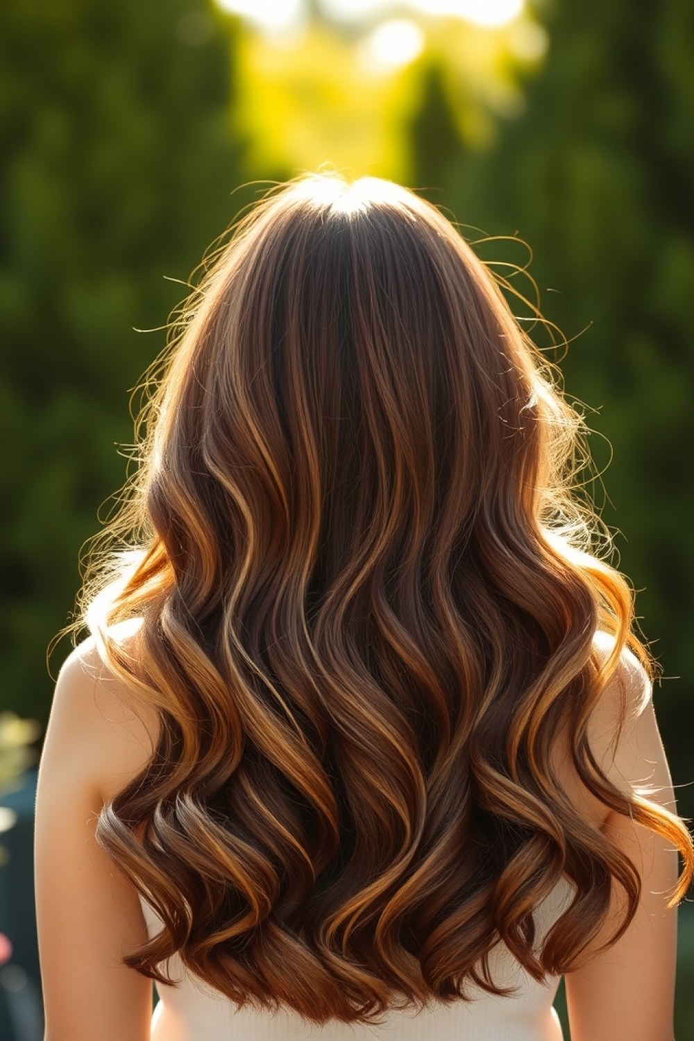 27 Honey Golden Blonde and Caramel Balayage on Dark Brown: Warm Blend Ideas