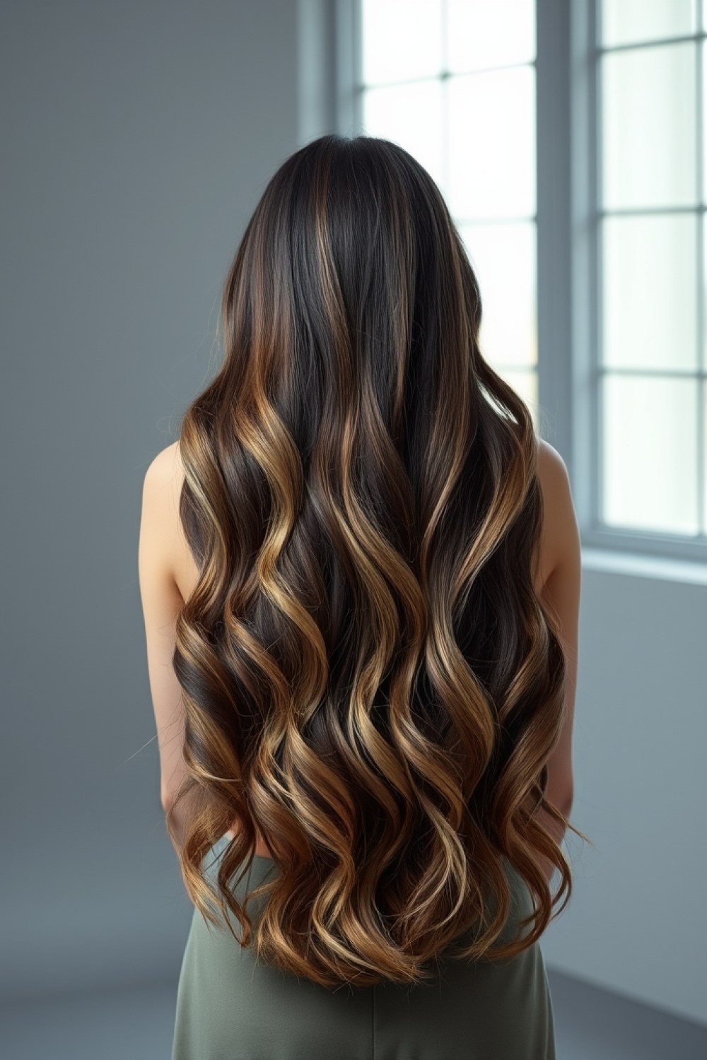 23 Dark Brown Hair With Ash Blonde Balayage: Cool-Toned Color Ideas