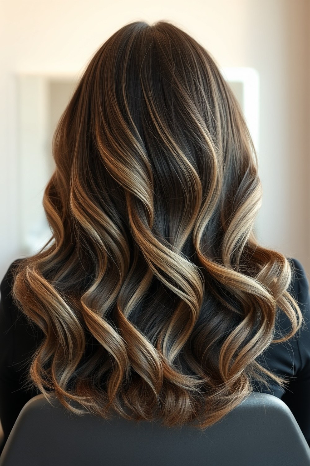 23 Dark Brown Hair With Ash Blonde Balayage: Cool-Toned Color Ideas