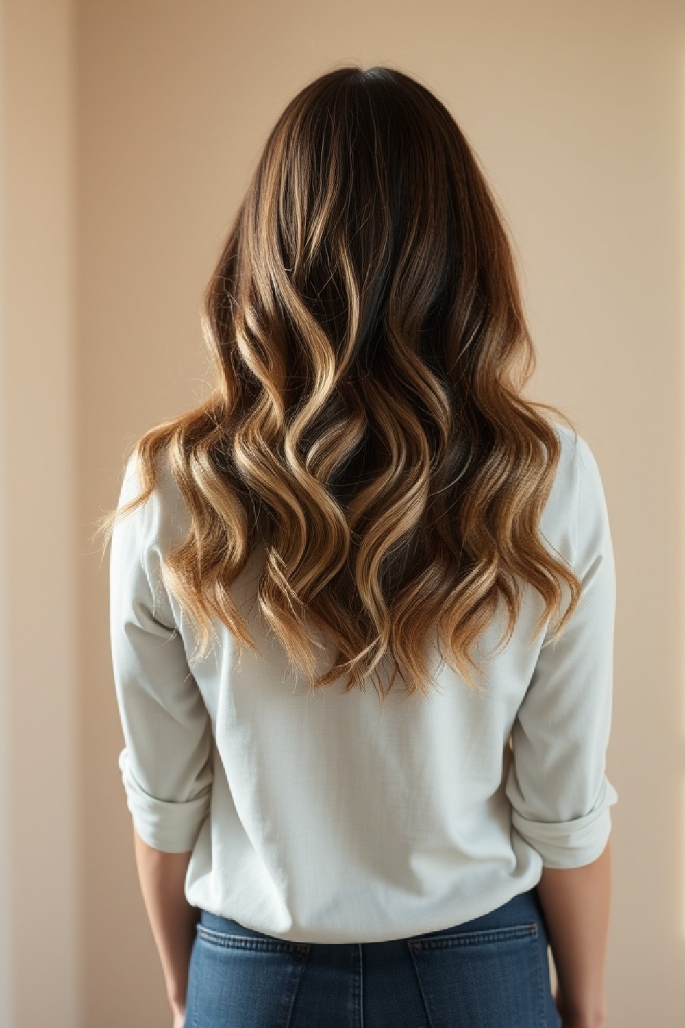 23 Dark Brown Hair With Ash Blonde Balayage: Cool-Toned Color Ideas