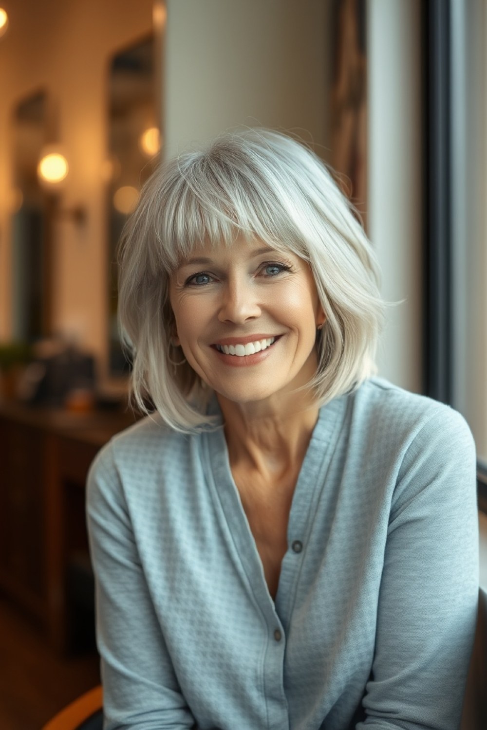 22 Shaggy Bob Hairstyles for Women Over 50 With Thin Fine Hair