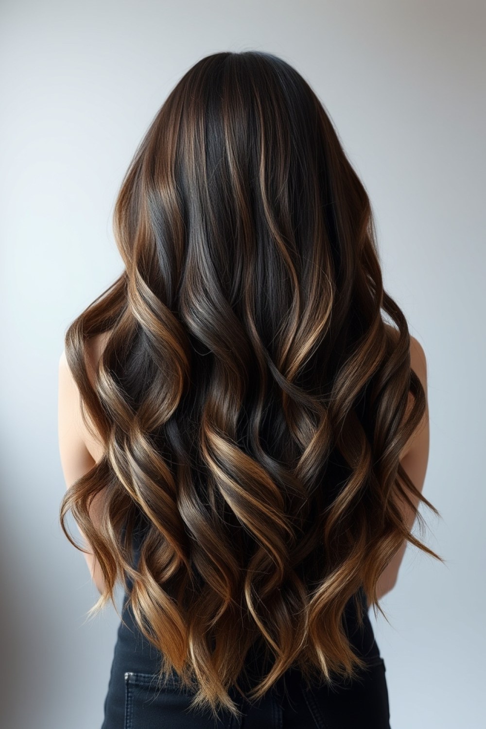 23 Dark Brown Hair With Ash Blonde Balayage: Cool-Toned Color Ideas