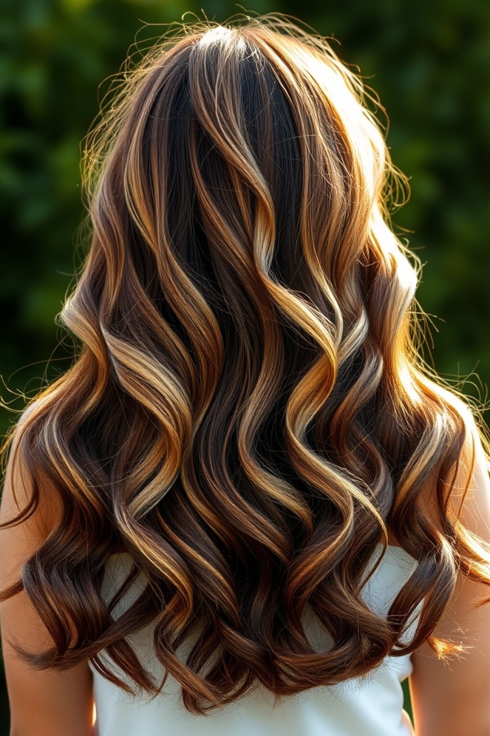27 Honey Golden Blonde and Caramel Balayage on Dark Brown: Warm Blend Ideas