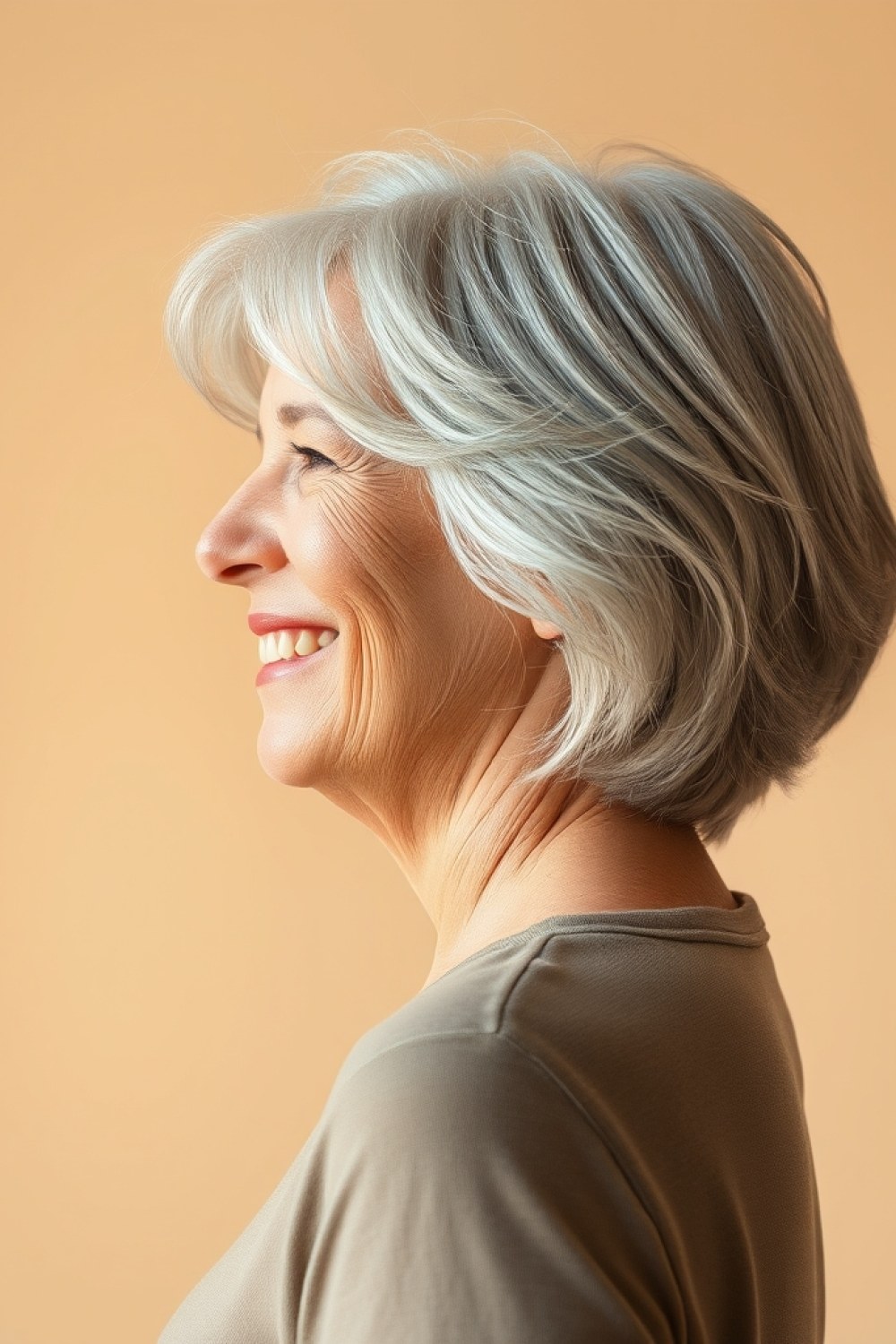 22 Shaggy Bob Hairstyles for Women Over 50 With Thin Fine Hair