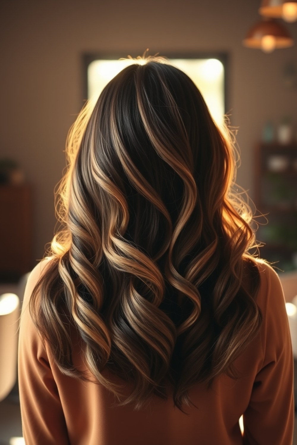 27 Honey Golden Blonde and Caramel Balayage on Dark Brown: Warm Blend Ideas