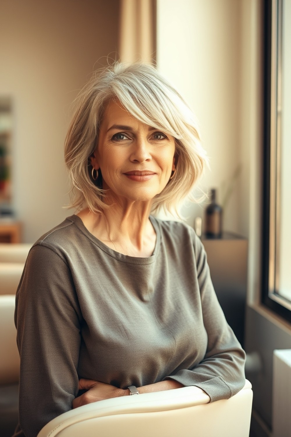 22 Shaggy Bob Hairstyles for Women Over 50 With Thin Fine Hair