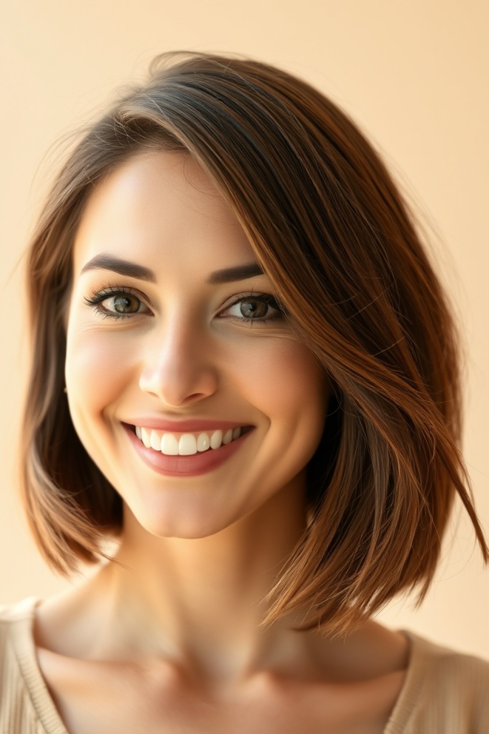 18 Short Bob Hairstyles for Thin Fine Hair With a Round Face: Easy Volume