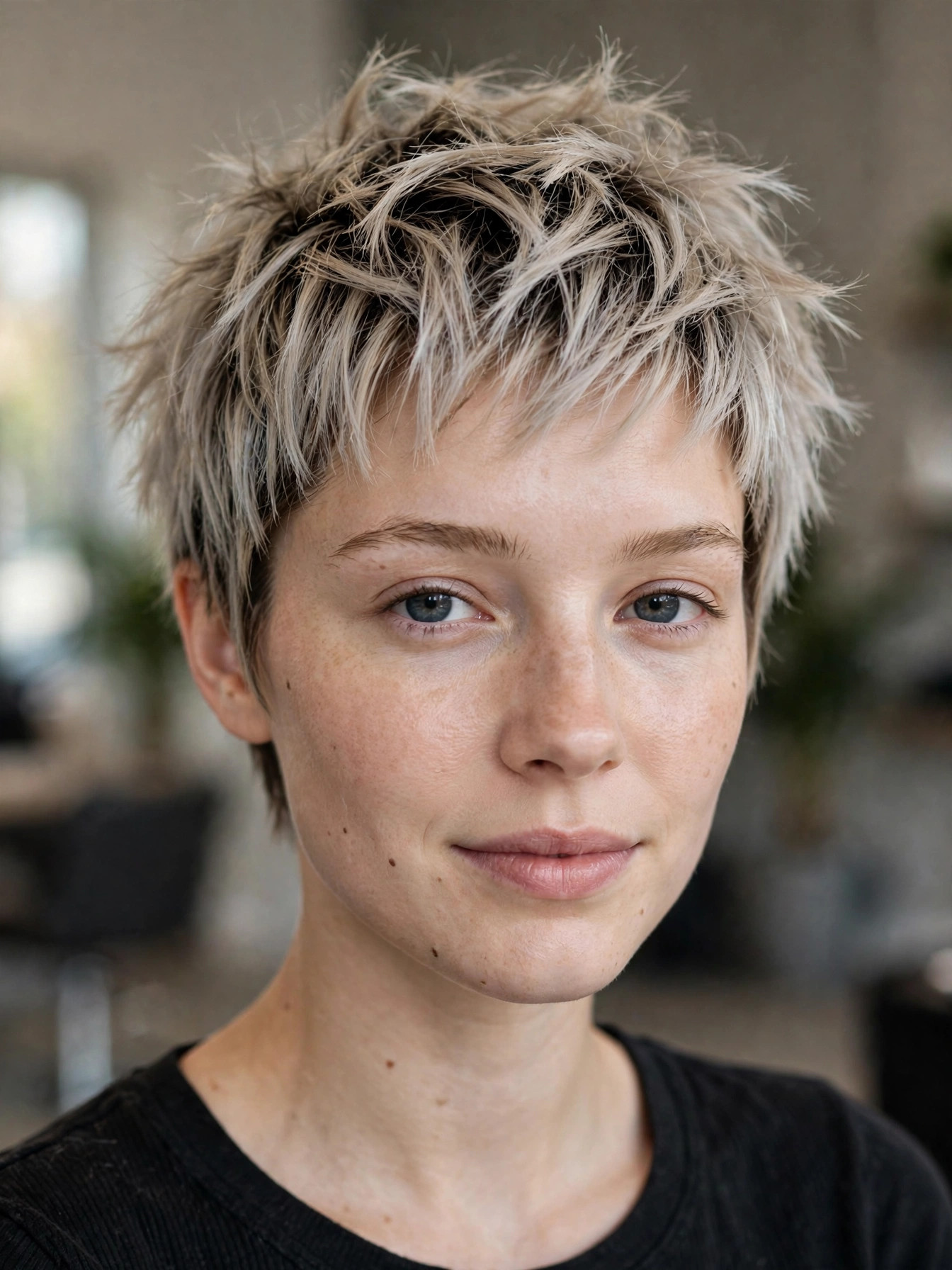 Piecey choppy pixie with textured finish